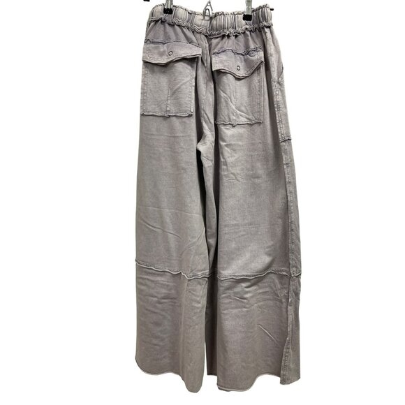 Easel Mineral Wash Wide Leg Lavender Cargo Pant Sz Small NWT - Picture 4 of 5